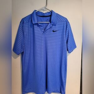 Nike Men's Blue Polo Shirt, Size Large